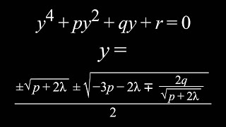 The Quartic Formula Ferraris Method [upl. by Shana]