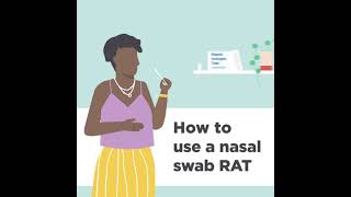 How to use a nasal rapid antigen test RAT [upl. by Ihpen]