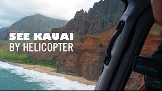 Things to do in Kauai Hawaii  Island Helicopter Tour [upl. by Aisatsana]