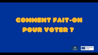 Comment faiton pour voter   Jeu de simulation quotAux urnes Européens quot [upl. by Cj225]