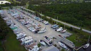 Charlotte Harbor Boat Storage Aerial Drone Video [upl. by Georgiana204]