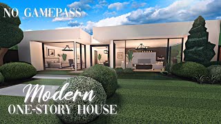 Roblox Bloxburg  No Gamepass Modern OneStory House  Minami Oroi [upl. by Yrac]