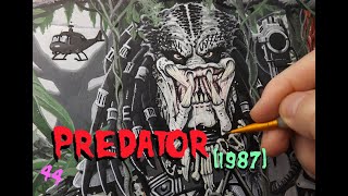 Lets Paint Predator 1987 VIDORAMA Episode 44 [upl. by Yrret]