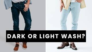 How to Style Light Wash vs Dark Wash Denim Jeans [upl. by Mariele]