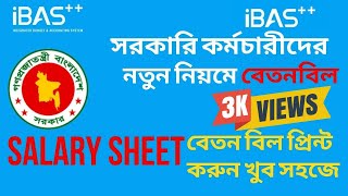 How to submit staff salary  ibas এ কর্মচারীর বেতন বিল সাবমিট  staff salary statement [upl. by Scarlett]