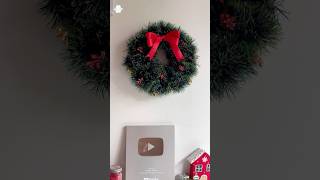 Christmas ആയിട്ട് Christmas Wreath ഇല്ലാതെ പറ്റുമോ💗 diy craft shorts [upl. by Lawrenson]