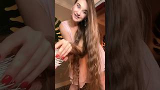 Triggering ASMR sounds with my heart brush asmr hairbrushing ingashasmr [upl. by Eihtur]