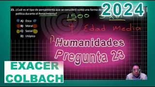 Humanidades 23 Exacer Guía 2024 [upl. by Oicnedurp]