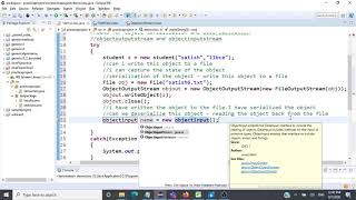 ObjectInputStream and ObjectOutputStream class in Java  CSE1007  Java Programming [upl. by Avra]