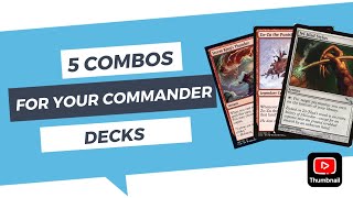 5 Easy Combos for your next Commander deck [upl. by Seaddon353]