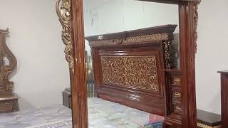 chinioti CNC karwing bed set03317704243 plz cntc us on WhatsApp chiniotfurnituremarket [upl. by Ailaht145]