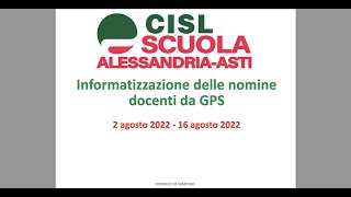 Tutorial Normativa Logica Algoritmo e Strategie Compilazione Istanza Preferenze Nomine GPS docenti [upl. by Eiramait]