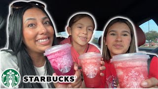 Trying STARBUCKS New Frozen Lemonade Refreshers [upl. by Remas662]