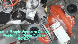 How to Repair Air Operated Double Diaphragm pumpWILDEN AODD PUMP [upl. by Marvin640]