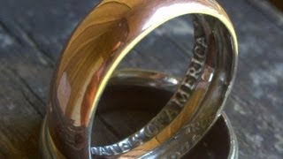 How To Make a Ring with a Coin in home AMAZING [upl. by Teressa]