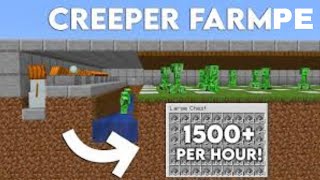 Mincraft new 119 creeper farm  bedrock edition Voltrox [upl. by Aidni]