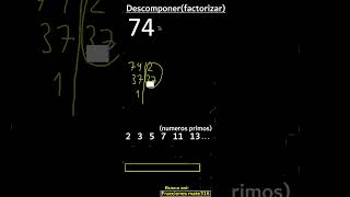 descomponer en factores primos factorizar descomposicion 73 [upl. by Saeger244]