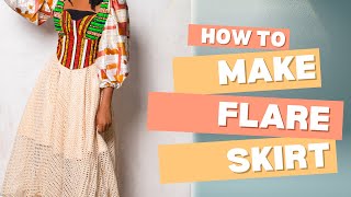 How to make handkerchief flare tutorial handkerchiefflare flareskirt [upl. by Aivataj]