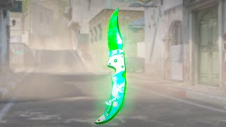 CS2 FALCHION KNIFE EMERALD  The most Shinning Knife in CS2 [upl. by Solrac]