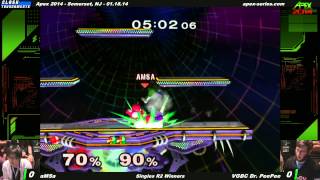 Apex 2014  aMSa vs VGBC Dr PeePee  SSBM [upl. by Nolak]