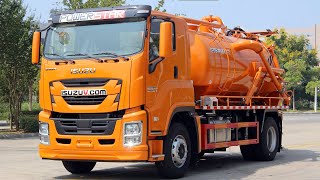 Isuzu GIGA Truck Mounted Combination Jet Suction [upl. by Nihcas]