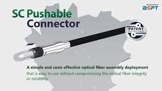 SC Pushable Connector by ACON OPTICS [upl. by Daryn]