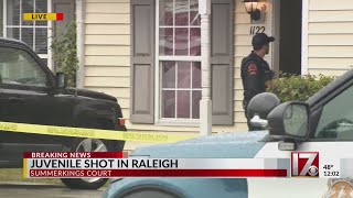 Juvenile shot in Raleigh neighborhood [upl. by Jaquelyn]