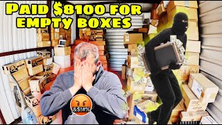 ROBBED I paid 8100 for empty boxes in abandoned storage unit [upl. by Yadrahc]