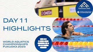 Day 11  Highlights  World Aquatics Championships Fukuoka 2023 [upl. by Rexfourd394]