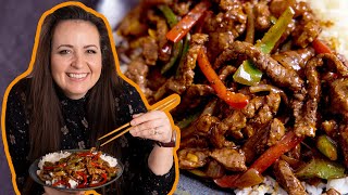 I LOVE this Black Pepper Beef Stir Fry [upl. by Nelrsa]