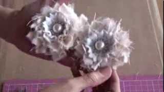 Yummy Shabbychic flower tutorial [upl. by Froh]