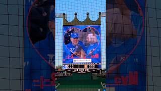 4924 Sweet Kiss Cam moment between Houston Astros and Kansas City Royals 💋⚾ shorts MLB [upl. by Krissie506]