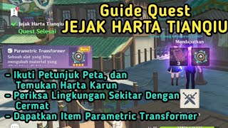 Ikuti Petunjuk Peta dan Temukan Harta Karun  Quest Jejak Harta Tianqiu Genshin Impact [upl. by Kliber]