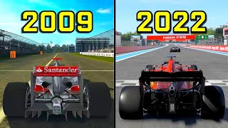 Evolution of Codemasters F1 Games 20092022 [upl. by Cinimod]