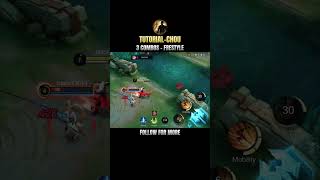 TUTORIAL CHOU  3 FRESTYLE COMBOS  MOBILE LEGENDS [upl. by Ahsillek938]