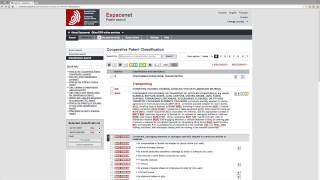 Obtaining Patent Data 3 Espacenet Classification Search [upl. by Yllen243]