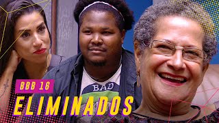 DONA GERALDA RONAN E MAIS OS ELIMINADOS DO BBB 16  BIG BROTHER BRASIL 16 [upl. by Lonee131]