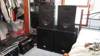 DJ SetupSeismic Audio Speakers with 18quot SA Subs [upl. by Elhsa520]