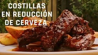 COSTILLAS DE CERDO EN CERVEZA RECETAS FACILES [upl. by Steere989]