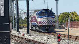 Altamont Corridor Express Aka ACE Train 4 departing The San Jose Diridon Station in San Jose CA [upl. by Llewen]