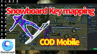 COD mobile snowboard key mapping in gameloop emulator [upl. by Ordnael]