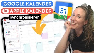 Google Kalender in Apple Kalender synchronisieren am iPad oder iPhone [upl. by Lamonica960]