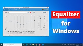 How to Install Equalizer in Windows 10 or 11  Equalizer for PC [upl. by Enilada]