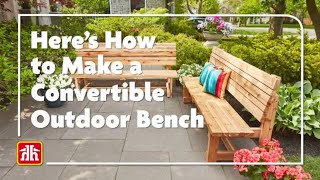 DIY a Convertible Outdoorbench [upl. by Davida]