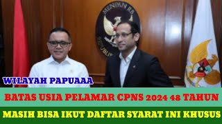 MENPANRB BATAS USIA PELAMAR CPNS 2024 48 TAHUN MASIH BISA IKUT DAFTAR [upl. by Merriam796]