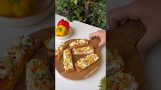 Cheese Garlic Paneer toasties appetizer paneer toastrecipes partysnackrecipe cheesegarlicbread [upl. by Quillan]