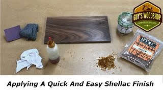 Applying A Quick And Easy Shellac Finish [upl. by Alex727]