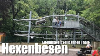 Hexenbesen Erlebniswelt Seilbahnen Thale Wiegand Flying Coaster  Offride [upl. by Halac]