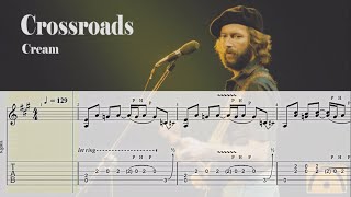 Crossroads  Cream  Guitar Tab [upl. by Nnylanna]