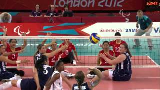 Sitting Volleyball  USA vs CHN  Womens Gold Medal Match  London 2012 Paralympic Games [upl. by Comras260]